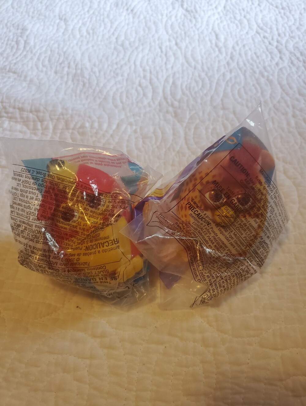 2 New! Furbys Mcdonalds Happy Meal Clip On 2000 Fox & Diamondback Snake